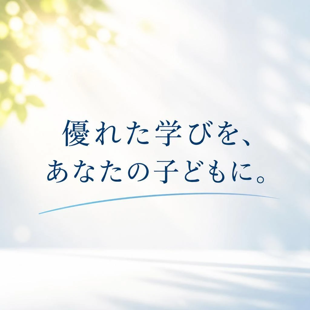 優れた学びを、あなたの子どもに。