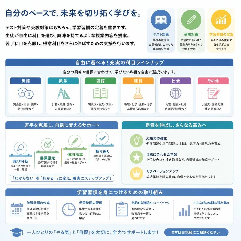 苦手を克服する、得意を伸ばす