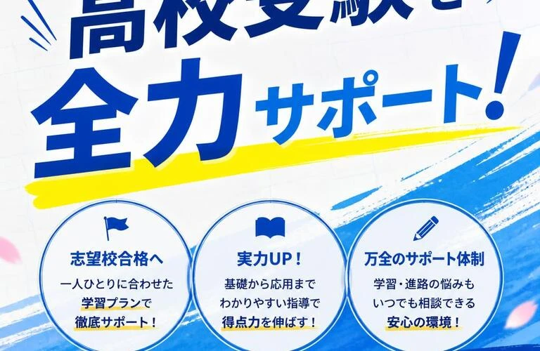 高校受験を全力サポート！