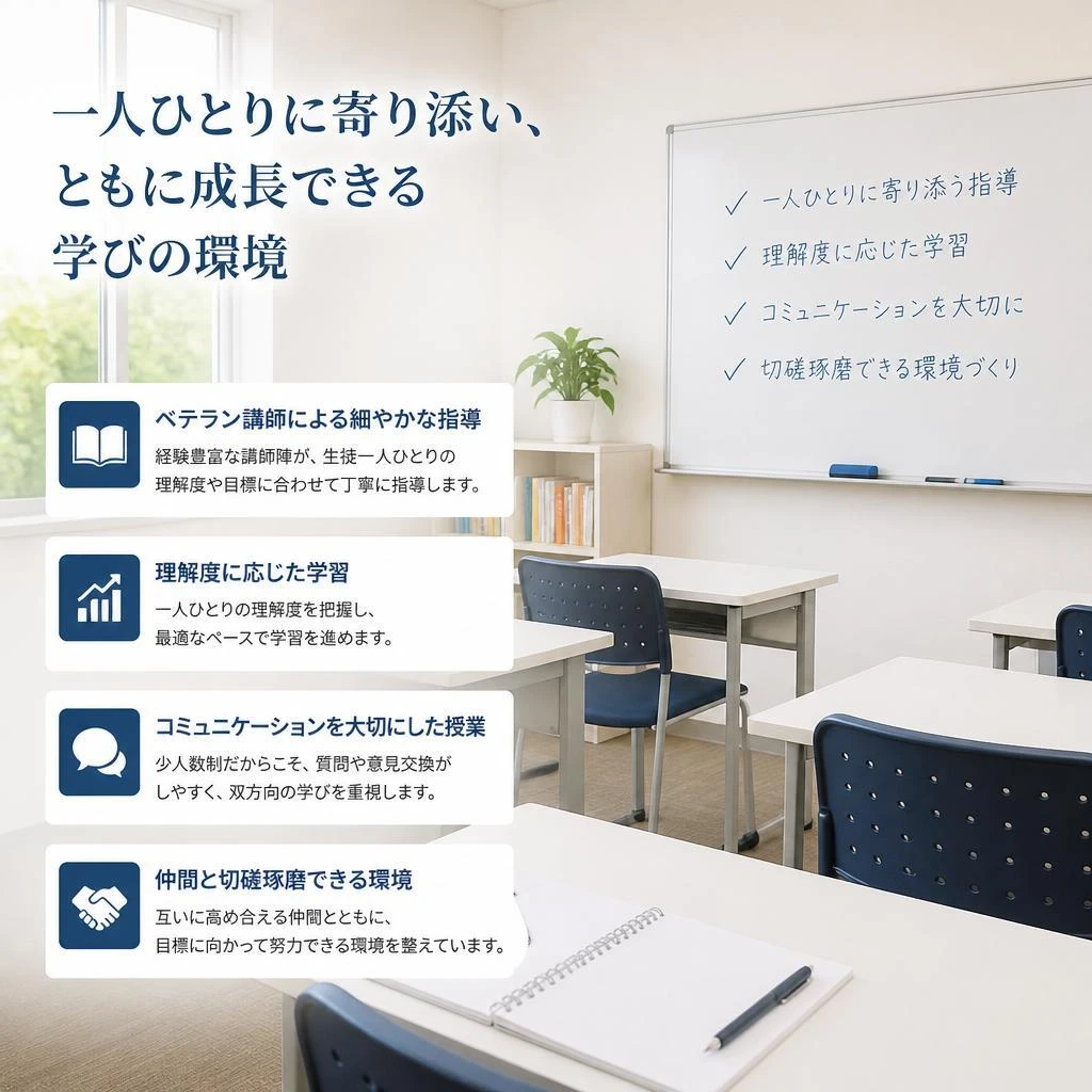 充実の指導体制
