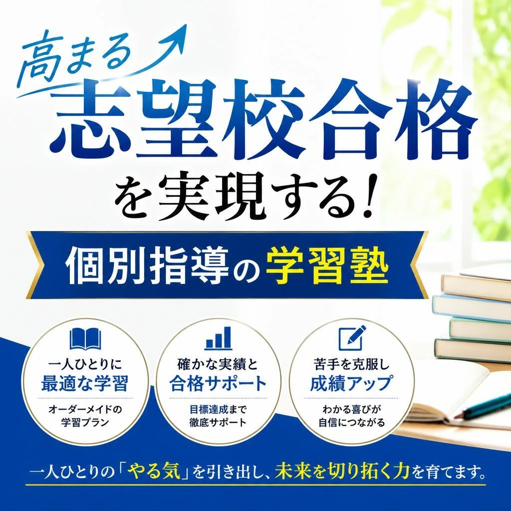 高まる志望校合格を実現する！個別指導の学習塾