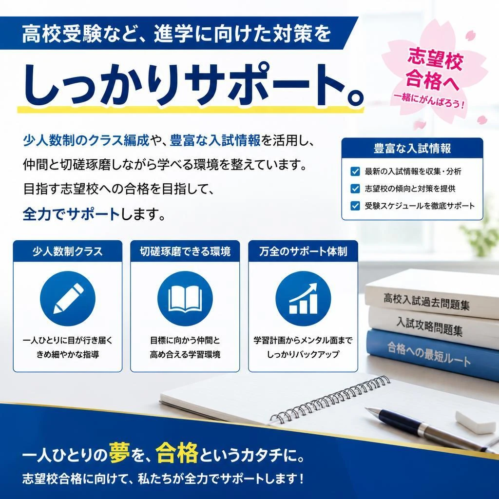 受験対策も万全！