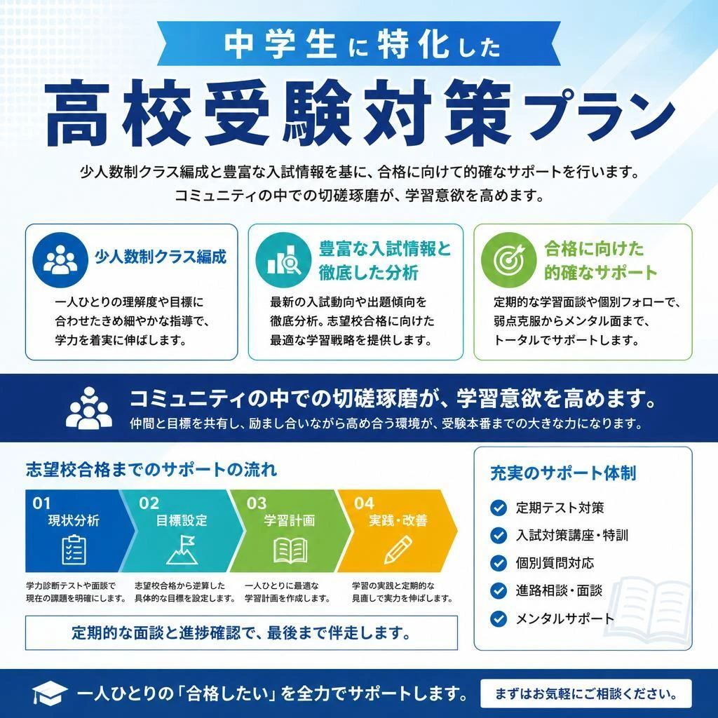 高校受験を見据えた学習プラン