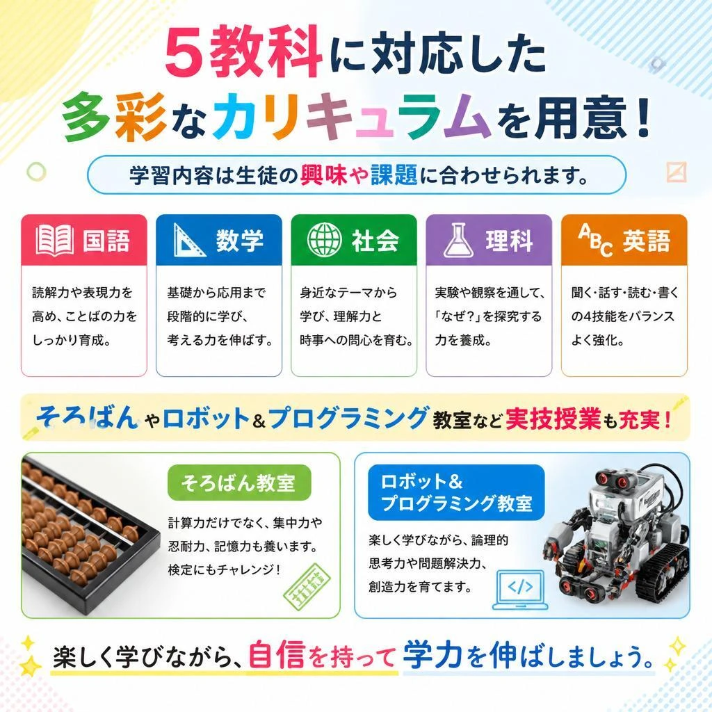 充実したカリキュラム