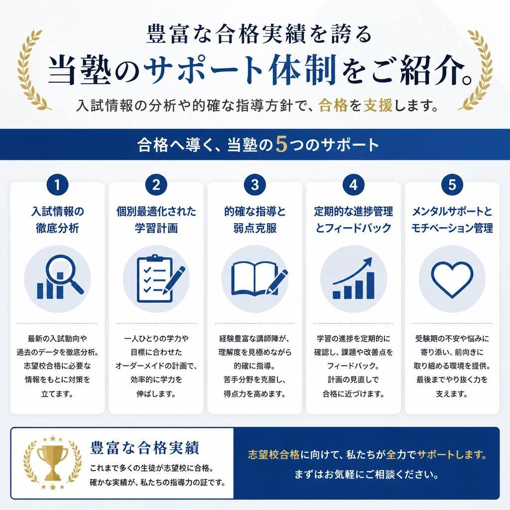 合格実績と信頼のサポート