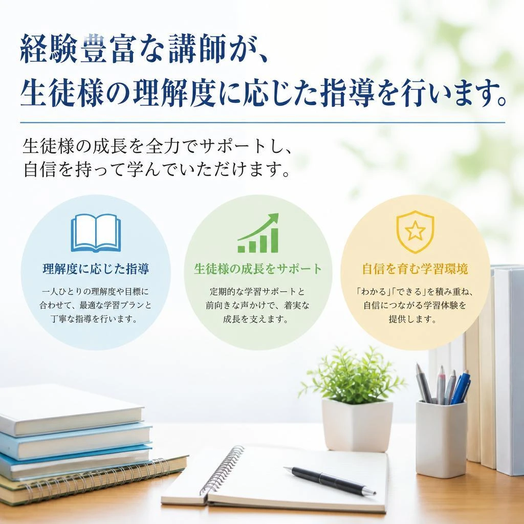実績ある講師陣のサポート
